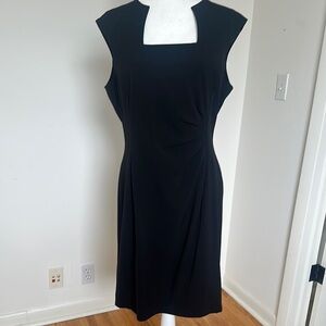 Tahari ASL Elegant Black Sleeveless Dress